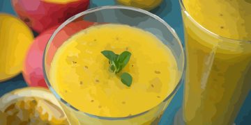 JUGO DE MANGO, PIÑA Y MARACUYÁ