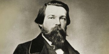 La mano sobre el Manifiesto | Friedrich Engels (1820-1895)